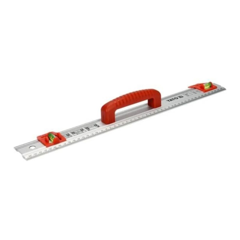 Линейка столярная алюминиевая 2 глазка с ручкой 500мм YATO YT-70713