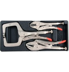 Ложемент для выдвижного ящика/ручные тиски 3 пр. YATO YT-55472