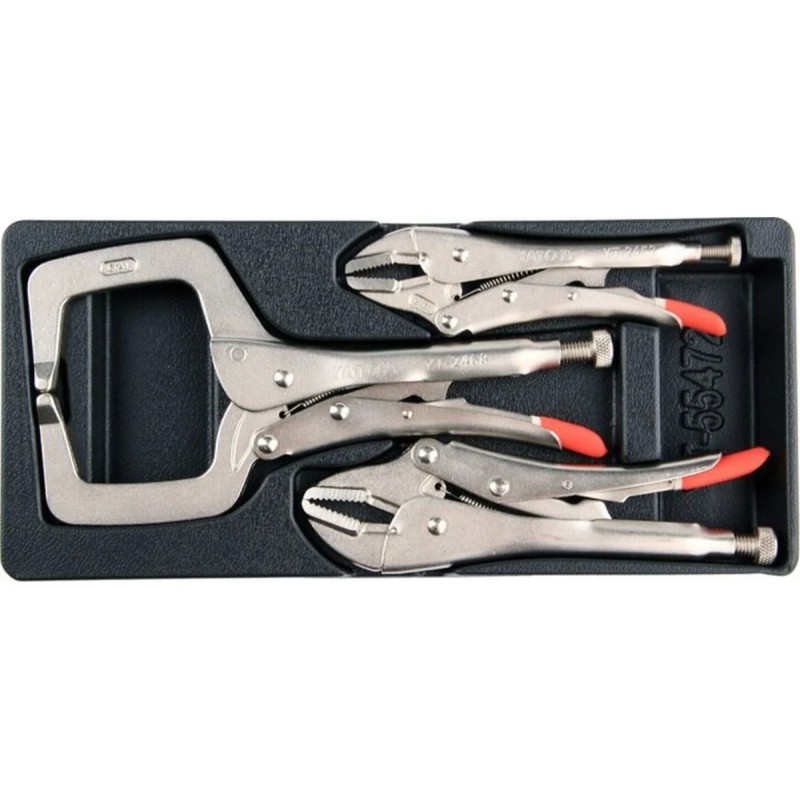 Ложемент для выдвижного ящика/ручные тиски 3 пр. YATO YT-55472