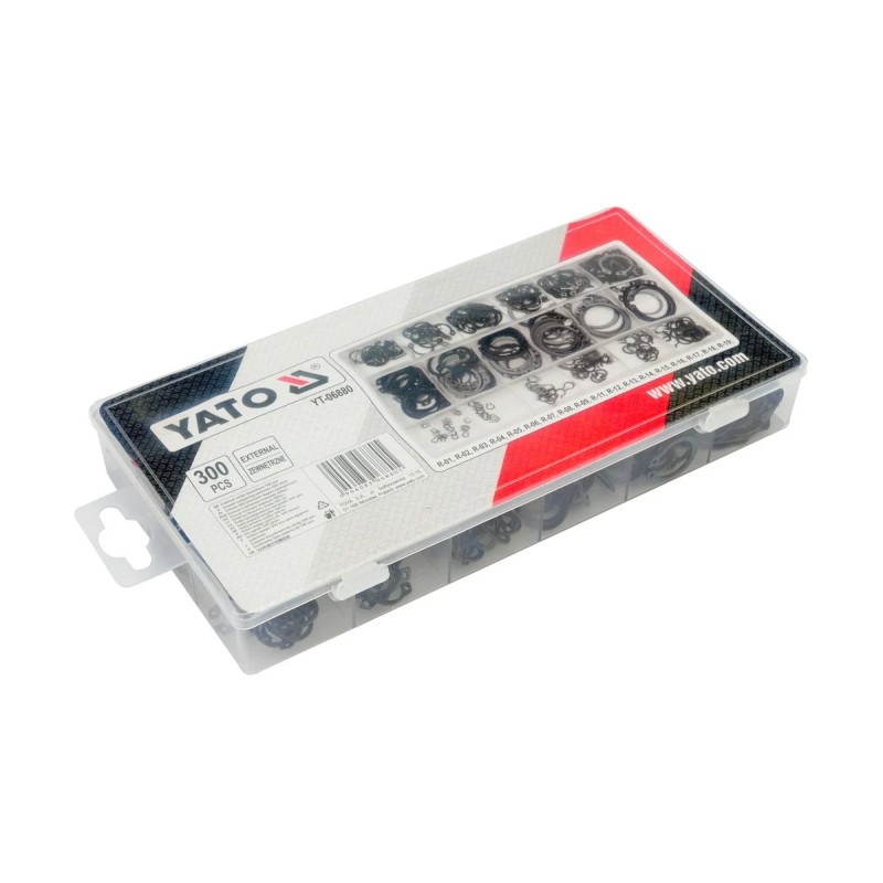 Кольца стопорные внешние 300шт YATO YT-06880