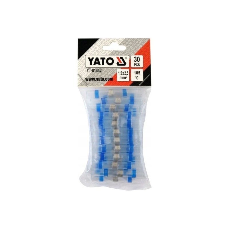 Термоусаживаемая гильза с оловом 1,5-2,5 мм2 30шт  YATO YT-81442