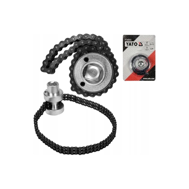 Цепной ключ для масляного фильтра 60–115 mm YATO YT-08253