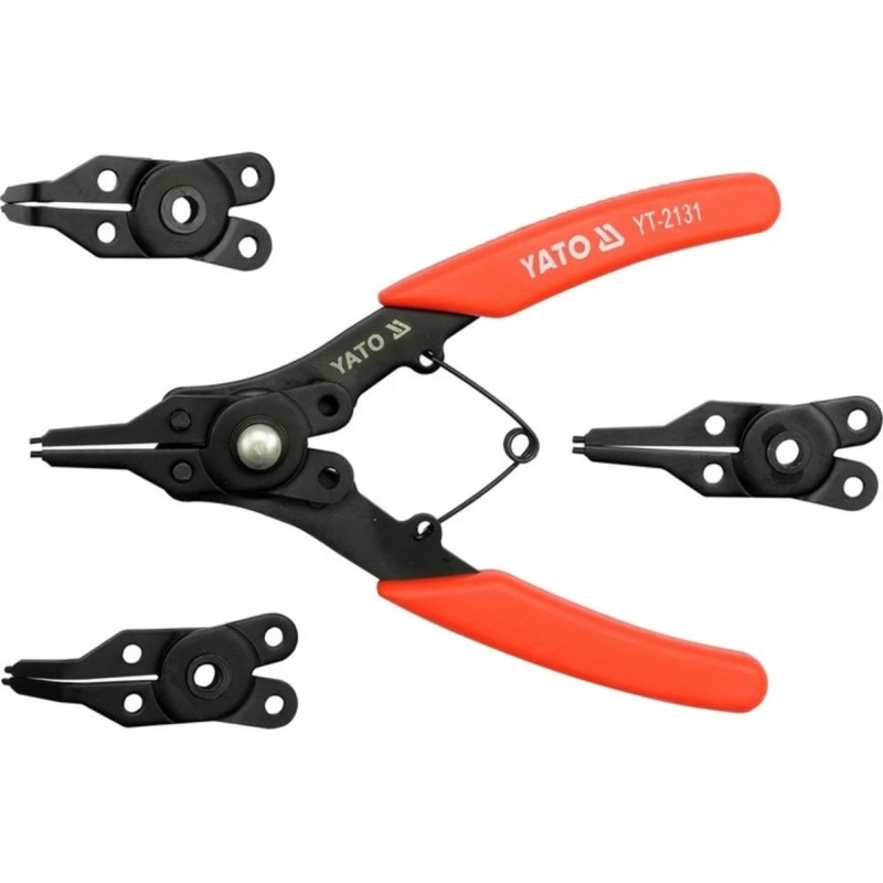 Съемник стопорных колец+3 насадки 160мм YATO YT-2130