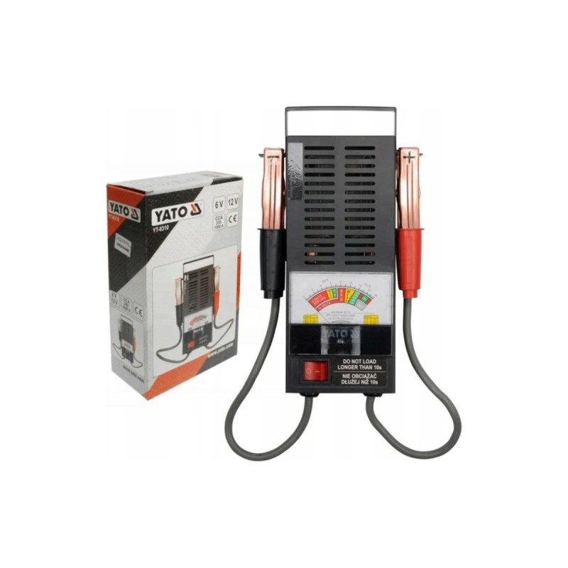 Аналоговый аккумуляторный тестер 6/12V YATO YT-8310