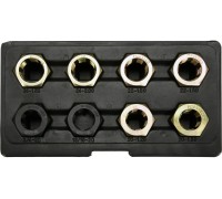 Haбop инcтpyмeнтoв для вoccтaнoвлeния peзьбы ocи ШPУCa 8пр YATO YT-17695