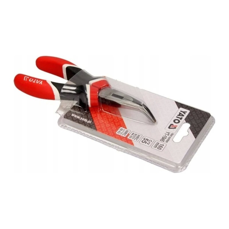 Тонкогубцы изогнутые 160мм CRV YATO YT-1945