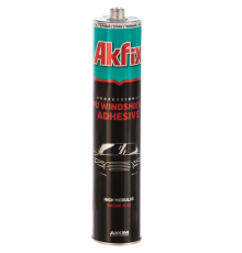 ПУ клей-герметик для вклейки стекол, 300 мл. Черный, Akfix Windshield FAST 