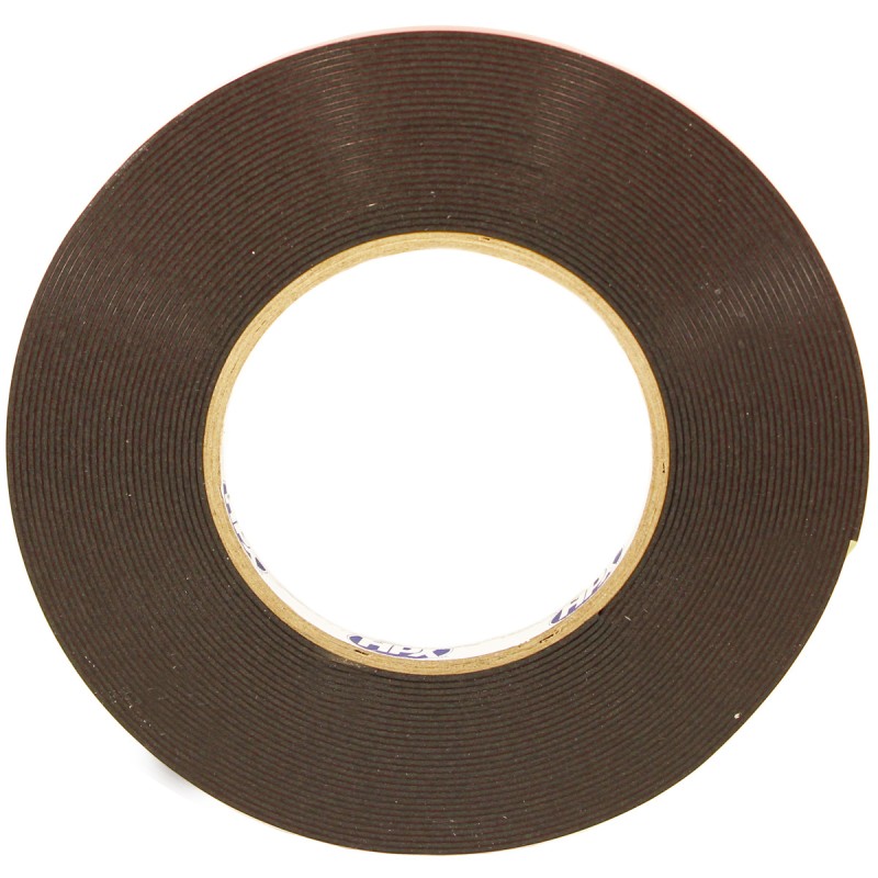 Акриловая автомобильная двухсторонняя лента повышенной прочности 9мм x 10м, черная