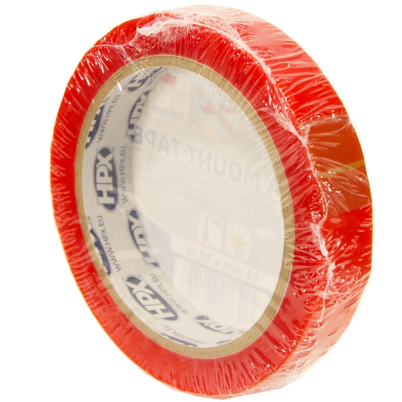 Лента монтажная ультратонкая HPX Ultra Mount для максимального прилегания, 19 мм x 10 м, прозрачная