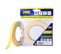Лента двухсторонняя ULTRAFIX 12мм х 5м белая