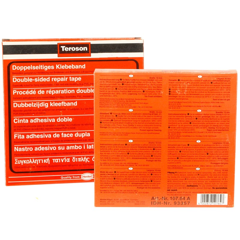Двухсторонняя клеевая лента TEROSON VR 1000, 12 мм Х 10 м