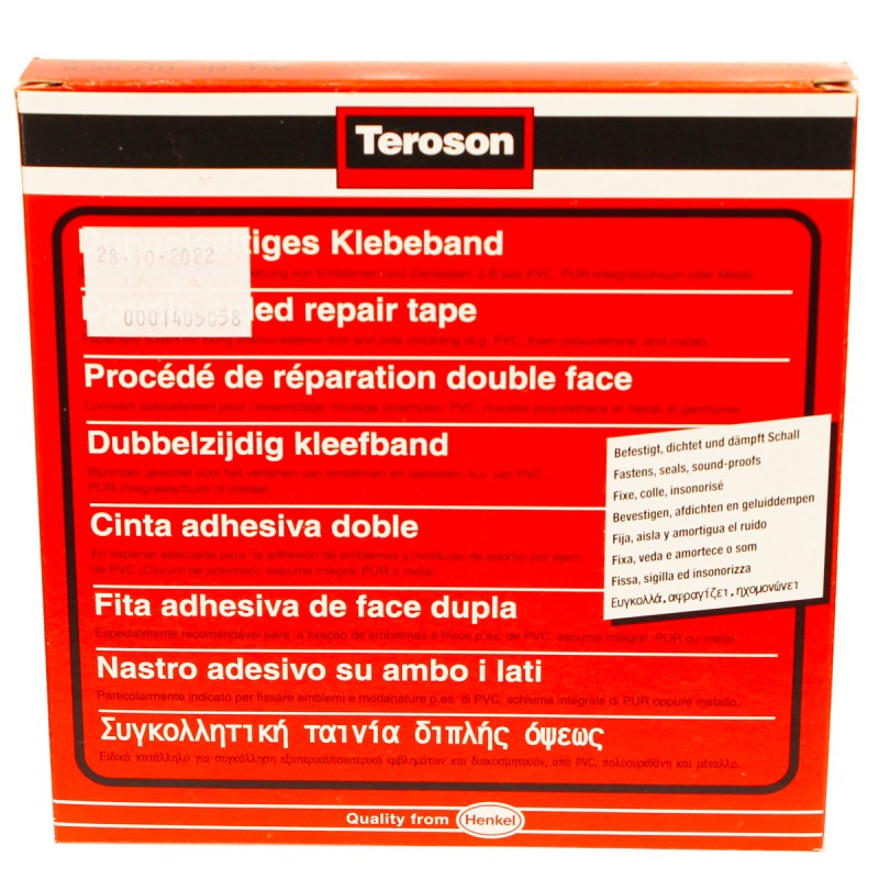 Двухсторонняя клеевая лента TEROSON VR 1000, 19 мм Х 10 м