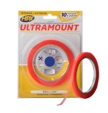 Лента монтажная ультратонкая HPX Ultra Mount для максимального прилегания, 6 мм x 10 м, прозрачная