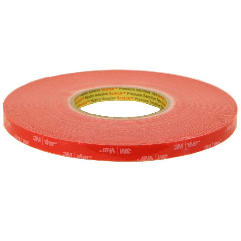 Лента монтажная двухсторонняя LSE-060WF, основа - вспененный акрил, белая, 12мм x 33м