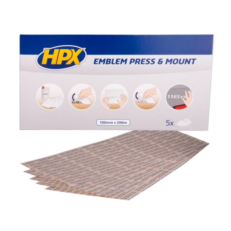 Клей для монтажа эмблем на автомобиль - прозрачный 100мм x 200мм