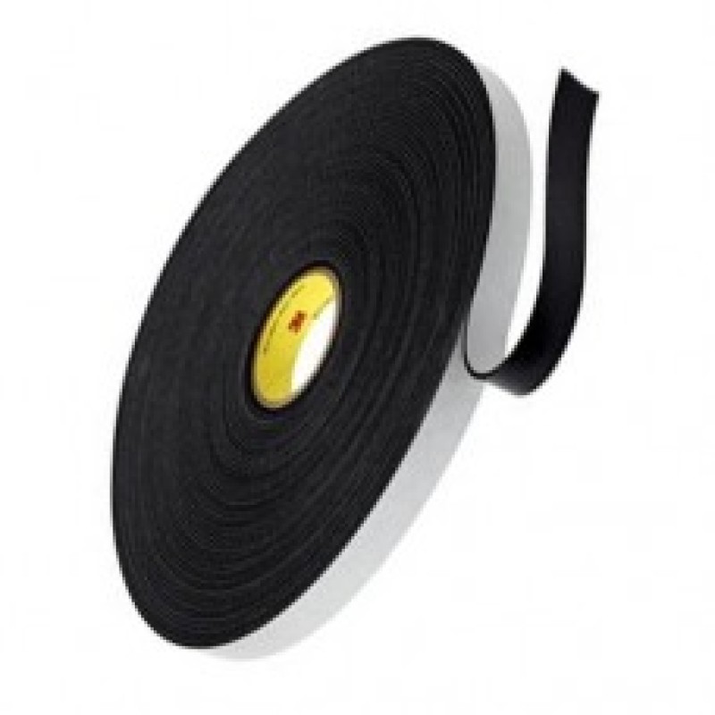 Лента из вспененного винила 4718, чёрная, 13 мм х 33 м