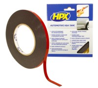 Акриловая автомобильная двухсторонняя лента повышенной прочности 6мм x 10м, черная