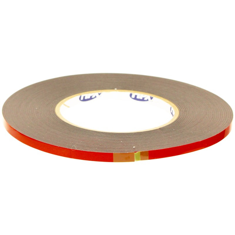 Акриловая автомобильная двухсторонняя лента повышенной прочности 6мм x 10м, черная