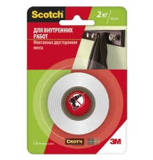 Лента клейкая монтажная для внутренних работ Scotch®, 19 мм х 1,5 м