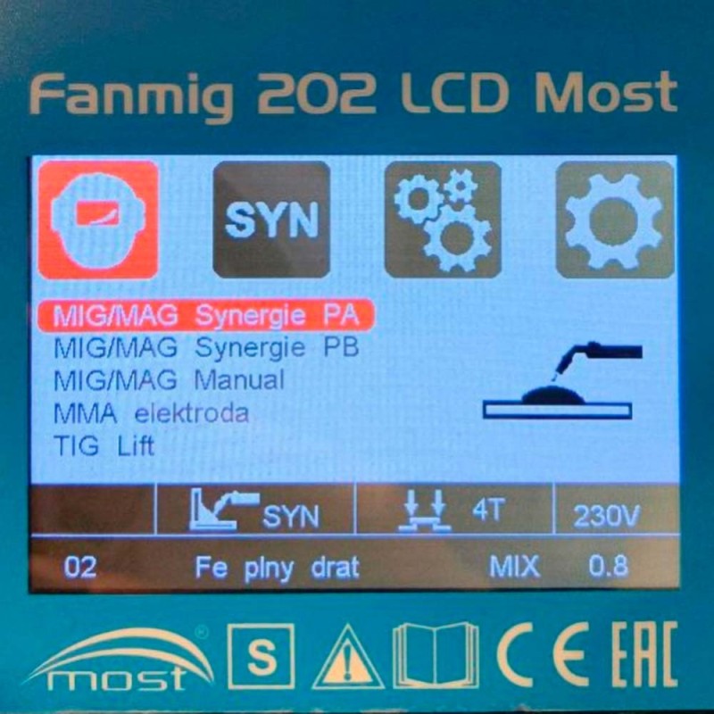 Сварочный полуавтомат MOST FANMIG 202 LCD Сварочный полуавтомат MOST FANMIG 202 LCD