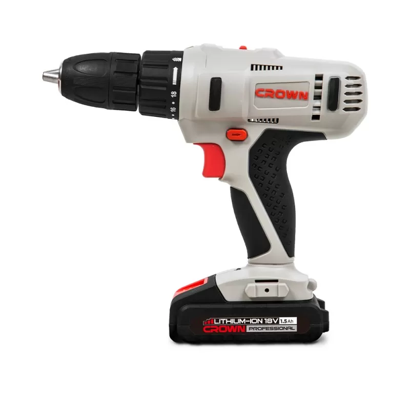 Дрель-шуруповерт аккумуляторная CROWN CT21056L-1.5 BMC, CROWN