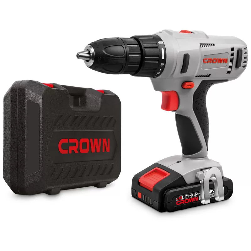 Дрель-шуруповерт аккумуляторная CROWN CT21056L-2 BMC, CROWN Дрель-шуруповерт аккумуляторная CROWN CT21056L-2 BMC, CROWN