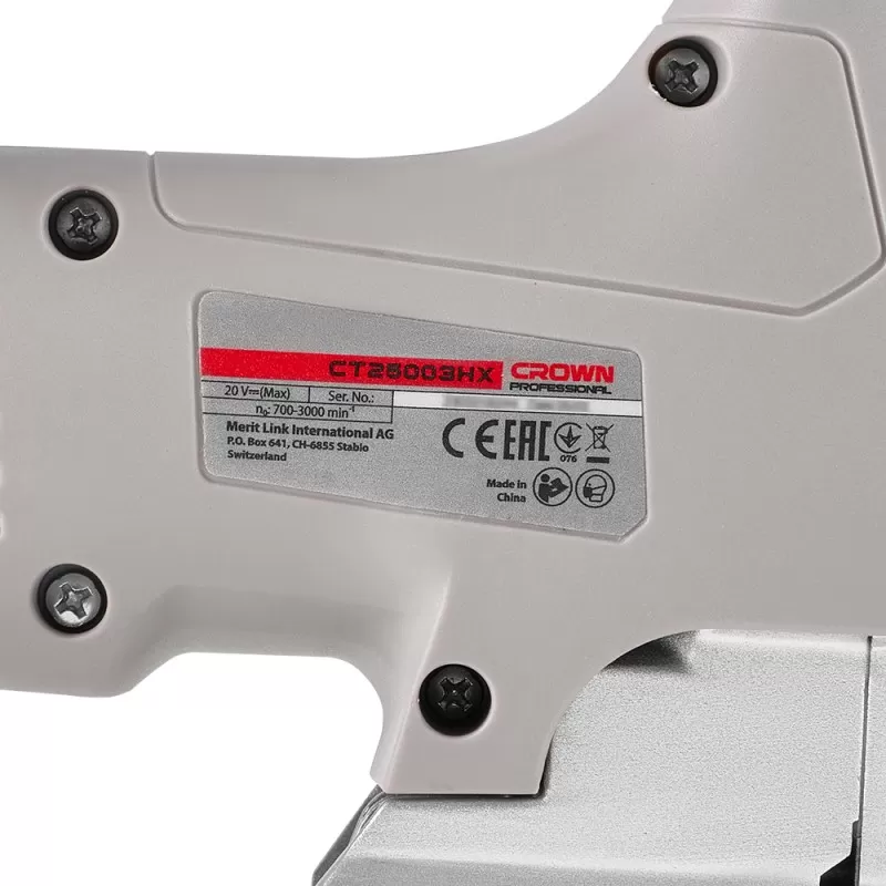 Лобзик аккумуляторный BL CROWN CT25003HX-4 BMC, CROWN Лобзик аккумуляторный BL CROWN CT25003HX-4 BMC, CROWN