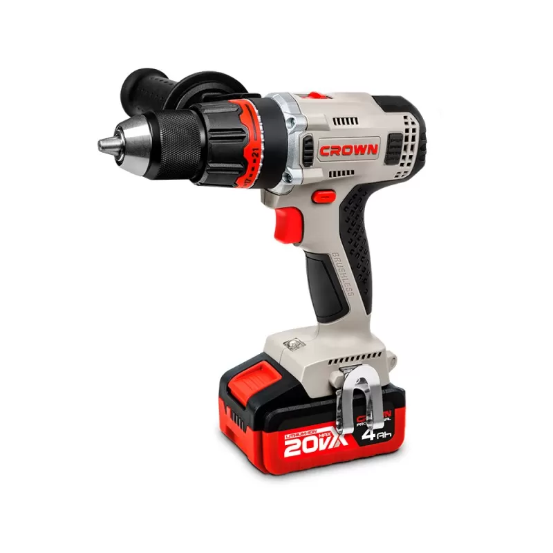 Дрель-шуруповерт аккумуляторная BL CROWN CT21090HMX-4 BMC, CROWN Дрель-шуруповерт аккумуляторная BL CROWN CT21090HMX-4 BMC, CROWN