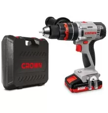 Дрель-шуруповерт ударная аккумуляторная CROWN CT21075HMX-2 BMC