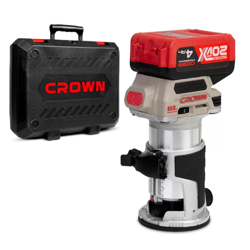 Фрезер аккумуляторный BL CROWN CT26010HX-4 BMC, CROWN Фрезер аккумуляторный BL CROWN CT26010HX-4 BMC, CROWN