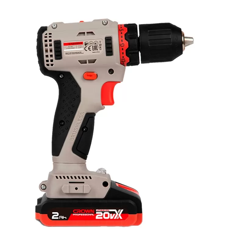 Дрель-шуруповерт аккумуляторная BL CROWN CT21091HX-2 BMC, CROWN Дрель-шуруповерт аккумуляторная BL CROWN CT21091HX-2 BMC, CROWN
