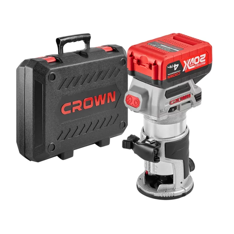 Фрезер аккумуляторный BL CROWN CT26010HX-4 BMC, CROWN Фрезер аккумуляторный BL CROWN CT26010HX-4 BMC, CROWN