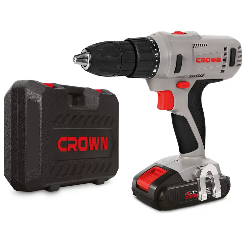 Дрель-шуруповерт аккумуляторная CROWN CT21056L-1.5 BMC, CROWN Дрель-шуруповерт аккумуляторная CROWN CT21056L-1.5 BMC, CROWN