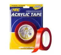Лента двухсторонняя универсальная HPX TT2505, Acrylic Tape, акриловая, 25 мм х 5 м, прозрачная