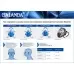 Респиратор защитный полнолицевой Baianda EK201 , размер средний (M)
