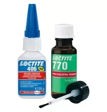 Набор для склеивания полиолефинов и жирных пластмасс LOCTITE 406 / LOCTITE SF 770 KIT (563953)