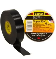 Изолента ПВХ морозостойкая высшего класса SCOTCH SUPER 33, рулон 19 мм х 20 м