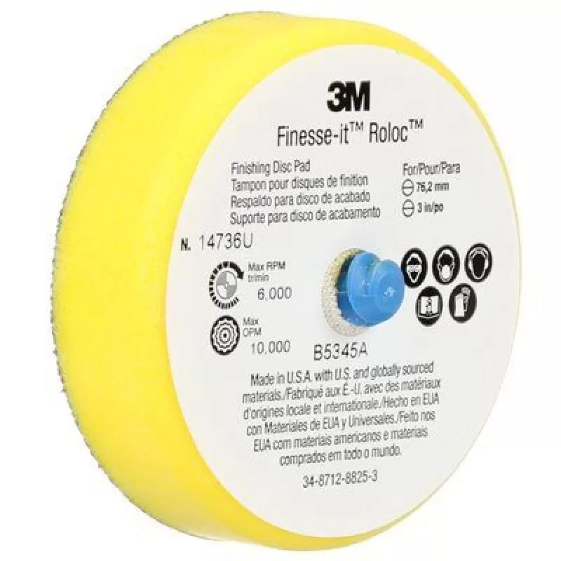 Оправка Finesse-it™ Roloc™ Для Кругов 3M™ Hookit™, 75 мм, № 14736 Оправка Finesse-it™ Roloc™ Для Кругов 3M™ Hookit™, 75 мм, № 14736