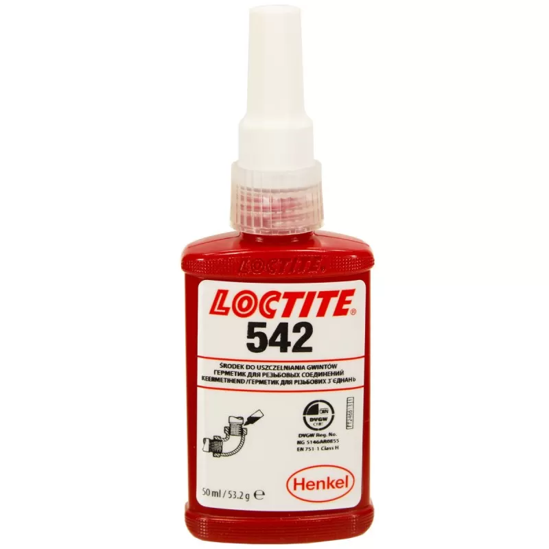 Уплотнитель резьбовой, текучий LOCTITE 542 50ml Уплотнитель резьбовой, текучий LOCTITE 542 50ml