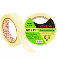 Лента малярная 120°С, MT611 Vintanet, 160 мкм, 24мм х 25м