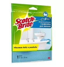 Салфетка Scotch-Brite® Микроволоконная для ванной, 30 см х 32 см, 1 шт./упак.