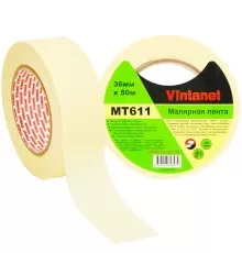 Лента малярная 120°С, MT611 Vintanet, 160 мкм, 36мм х 50м