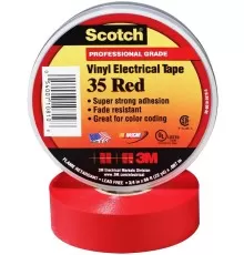 Изолента ПВХ Высшего Класса Scotch® 35, красная, 19 мм х 20 м