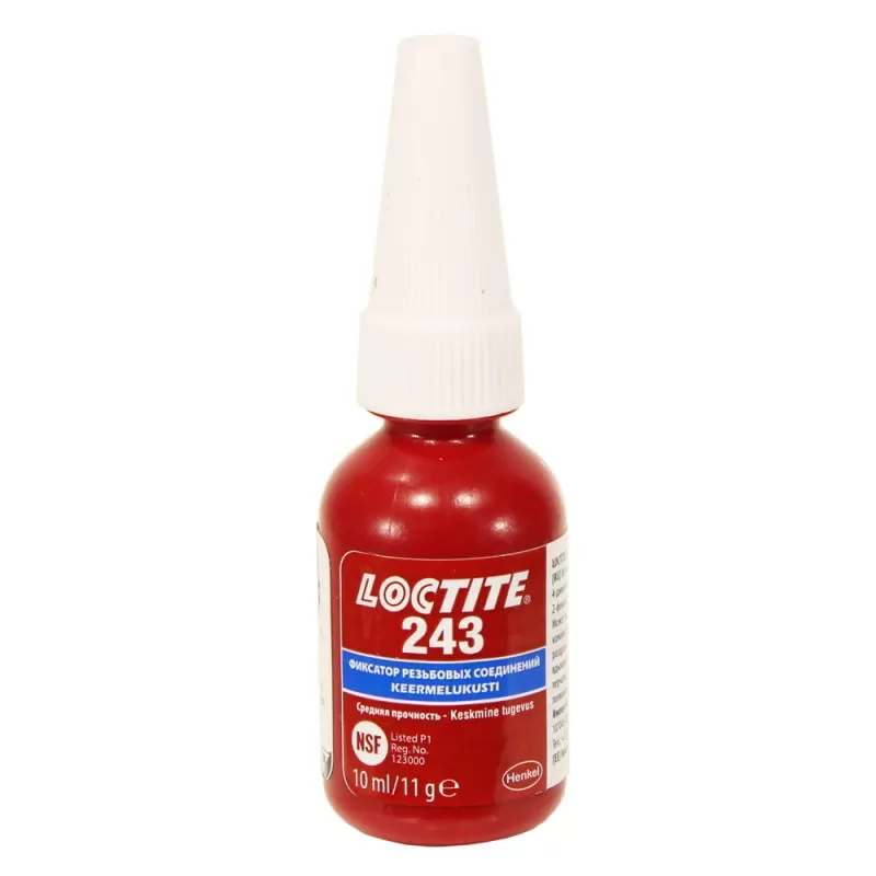 Фиксатор резьбы средней прочности LOCTITE 243 10мл Фиксатор резьбы средней прочности LOCTITE 243 10мл