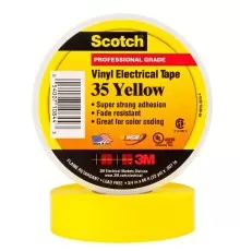 Изолента ПВХ высшего класса Scotch® 35, желтая, 19 мм х 20 м