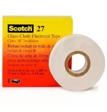 Лента температуроустойчивая изоляционная из стеклоткани Scotch® 27 , 19 мм х 20 м