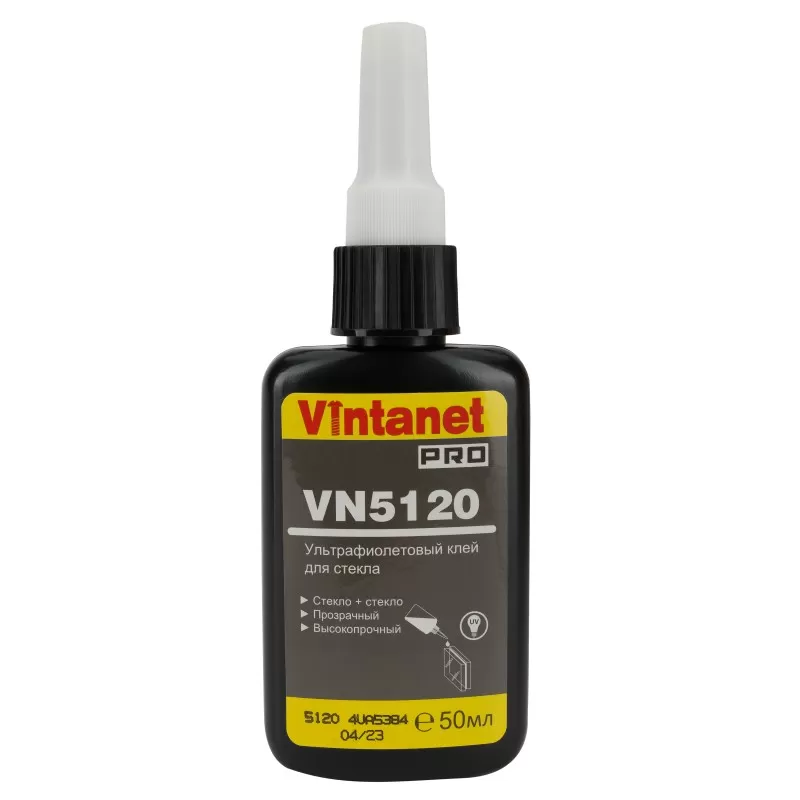 УФ-клей для склеивания стекла VINTANET VN5120 50 мл УФ-клей для склеивания стекла VINTANET VN5120 50 мл