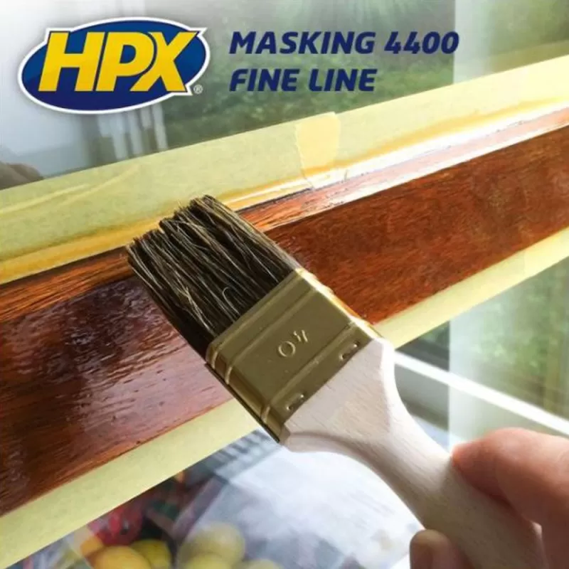 Малярная лента HPX4400 100С 50мм х 25м оранжевая Малярная лента HPX4400 100С 50мм х 25м оранжевая