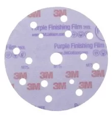 Круг абразивный, полировальный , 15 отверст., Р600, 150 мм,3M™ Hookit™ 260L Purple №51156
