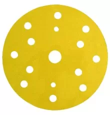 Круг Абразивный, золотой, 15 отверстий, Р320, 150 мм,3M™ Hookit™ 255P+